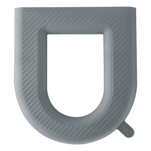 Assento sanitário impermeável em silicone em formato de U, 43 x 39 cm (16,9 x 15,3 polegadas)
