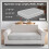 Housse extensible pour canapé d'angle, gris clair, 1 pièce 2