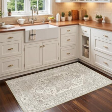 Vintage, wasbaar loperkleed van 76 x 304 cm met antislip onderkant.