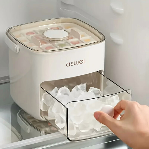 Bac à glaçons double couche en plastique pour 48 cubes 1