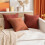 Πακέτο 2 μαξιλαροθήκες σενίλ Burnt Orange 20x20” – Διακόσμηση Αγροικίας, μαλακές 8