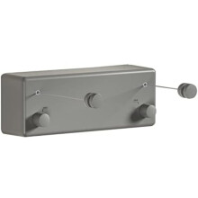 Retractable Clothesline – Indoor/Outdoor, Heavy Duty, Wall Mounted, Locking Mechanism to Prevent Sagging, Compatible with Standard Mounts