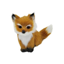 Figurine de renard artistique fabriquée à la main,-marron n1
