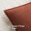 Lot de 2 housses de coussin en chenille rouille 50x50cm 4