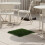 FRCOLOR Artificial Grass Tiles Outdoor Interlocking Turf Black Green 8
