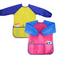 Waterproof Children's Art Smock Kids Painting Aprons with 3 Roomy Pockets,Art Painting Supplies (Paints and Brushes not Included)