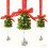 Mini ghirlanda con bacche rosse e fiocco in nastro (2 pezzi) 1