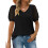 Γυναικεία Casual T-shirts με V λαιμόκοψη, Ελβετικές, Πουά, Φουσκωτές, Διαφανείς Μπλούζες 1