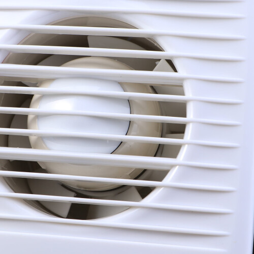 White Wall Exhaust Fan Home Use Quiet Ventilation ABS Frame 2
