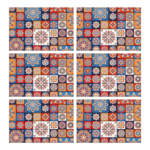 Boho rustieke placemats set van 6, 30 x 45 cm
