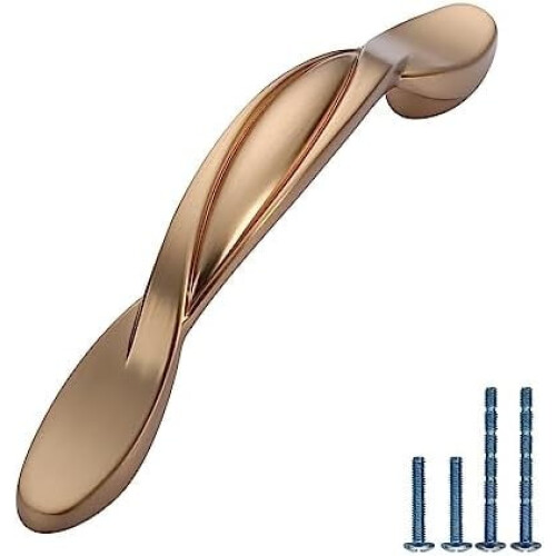Pacote com 10 puxadores de armário de 7,6 cm (3 polegadas) em níquel acetinado escovado