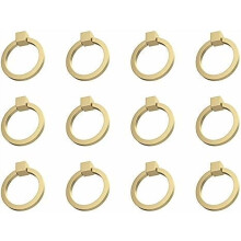 Solid Brass Drawer Pulls Brushed Gold 12 pcs