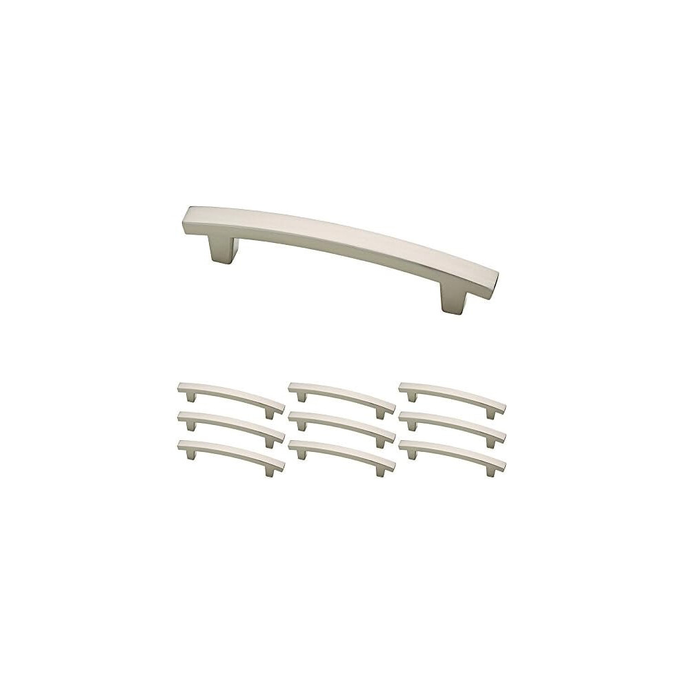 (10-Pack) Â Brushed Nickel Cabinet Handles, 4 Inch Hole Center, Pulls For Drawers, Kitchen Cabinet Door, Dressers | Pierce 9028731279114