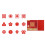 24Pcs Handmade Red Paper Cuttings Window Clings-Junior version 1