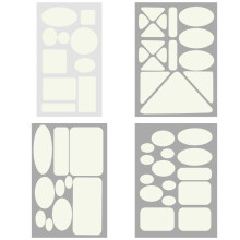 4 Pcs Down Jackets Repair Patches Adhesive Fabric Patches-White