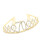 Gyllen legering rhinestone tallkrone 5