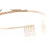 Gyllen legering rhinestone tallkrone 4