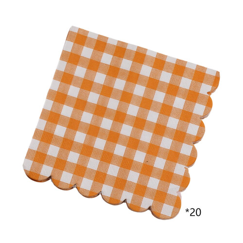 Plaid Paper Napkins Fall Decor 20 Pcs 1