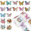 500Pcs Butterfly Flower Sticker Rolls Butterfly Giftwrap Decal 1
