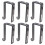Rustproof Adjustable Clamp Hook Pack of 6 Easy Installation for 1