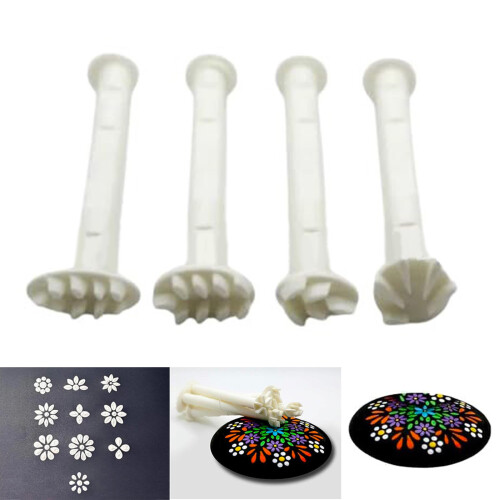 Artistics Flower Dotting Set With Stamping-5 piece white set 2