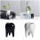 Ceramic Tooth Shape Planter Holder Storage Bucket-Black 3