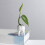 Ceramic Tooth Shape Planter Holder Storage Bucket-Black 7
