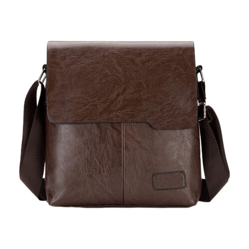 Τσάντες Crossbody για άνδρες, μαλακή δερμάτινη τσάντα Messenger μόδας casual τσάντα ώμου,
