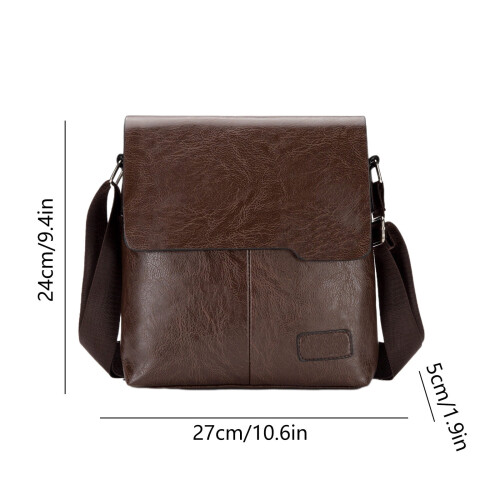 Τσάντες Crossbody για άνδρες, μαλακή δερμάτινη τσάντα Messenger μόδας casual τσάντα ώμου, 1