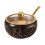 Stainless Steel Condiment Storage Container Sugar Bowl-Black 1