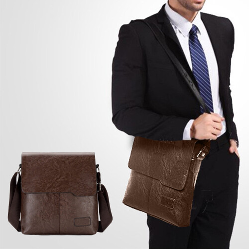 Τσάντες Crossbody για άνδρες, μαλακή δερμάτινη τσάντα Messenger μόδας casual τσάντα ώμου, 2