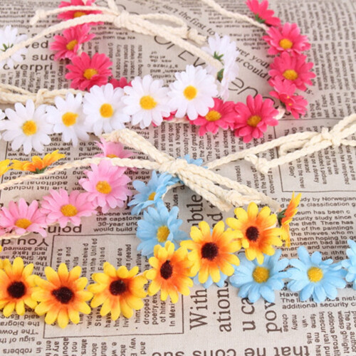 Tiara de flores amarelas, 3 peças, 28 cm (11 polegadas) 1