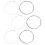 unbranded 1 Set Electric Guitar String Replacement Assortment Stainless Steel String 3