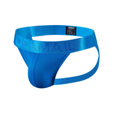 Mens Thong Jockstrap Underwear Valentine's Day 2025 Casual Fashion Solid Sexy Underwear Thong Buttock Lift Breathable Briefs Blue