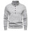Winterlicher Baumwoll-Rollkragenpullover für Herren, 2025, lässiger, einfarbiger Langarm-Pullover, grau 1