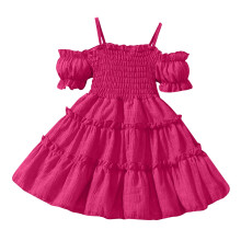 Klänningar för småbarnsflickor, kläder för babyflickor, ärmlös mönstrad klänning för flickor, trendig och söt prinsessklänning,