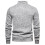 Winterlicher Baumwoll-Rollkragenpullover für Herren, 2025, lässiger, einfarbiger Langarm-Pullover, grau 3