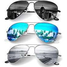 Lunettes de soleil aviateur polarisées avec protection UV