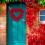 Valentine's Heart Wreath Red 40cm 5