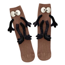 Chaussettes fantaisie pour couples se tenant la main, chaussettes fantaisie pour couples avec poupées, chaussettes fantaisie pour femmes et hommes