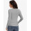 Damen-Pullover, langärmelig, Rundhalsausschnitt, gerippt, schmal geschnitten, lässig 2