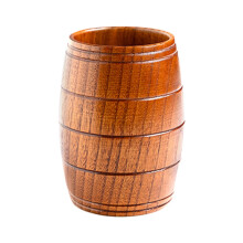 1 buc cană de bere din lemn în formă de butoi de lemn pentru vin, cafea, ceai, bere, cadou, cană de băut pentru decor acasă, bar, cafenea,