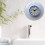 Waterproof Suction Cup Clock, Small Bathroom Shower Wall Clock, Mini Round Kitchen Refrigerator Clock Decor, White 4