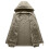 Ανδρικό Parka Loose Tactical Zip Up Αδιάβροχο Παλτό Αντιανεμικό Πεζοπορίας με Κουκούλα 4