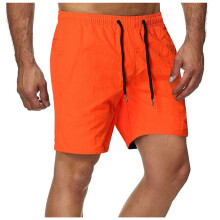 Pantalones cortos deportivos para hombre, pantalones cortos para correr y gimnasio con bolsillos, cintura elástica, corte holgado, pantalones cortos