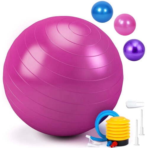 75cm Antiburst Is inflatable Exercise Ball for Yoga, Pink