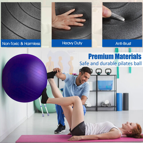 75cm Antiburst Is inflatable Exercise Ball for Yoga, Pink 2