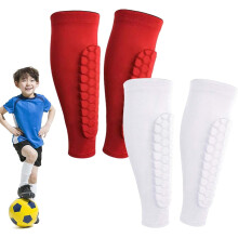Shin Defender Shin Guards Kids 2 Pair, Shindefender Shin Guards Soccer, with Honeycomb Pads, for Soccer Kids Youth Adult