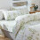 Botanical Comforter Set Twin Green Floral Microfiber 3pcs 4