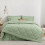 Twin XL comforter set sage green 5-piece 2